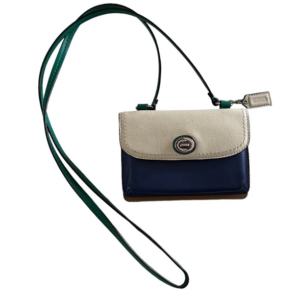 Coach Handbags - Coach Leather Colorblock Dylan Turnlock Wallet Crossbody
